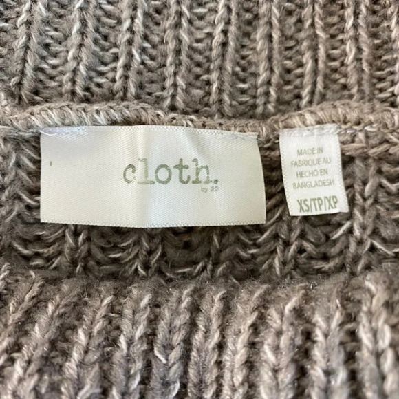 cloth. by RD Oversized Cowl Neck Brown Knit Sweater - Picture 5 of 6